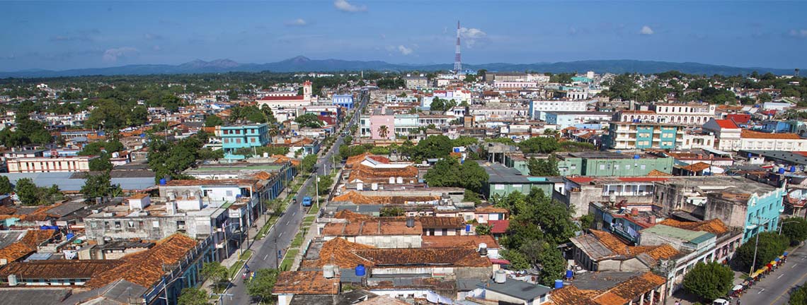 Vue aérienne de la ville de Pnar del Río